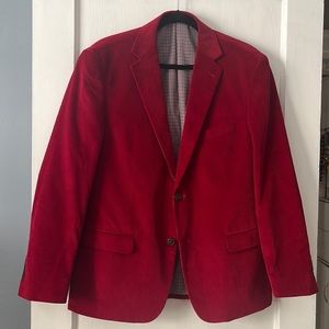 Red Saddlebred Corduroy Sports Coat